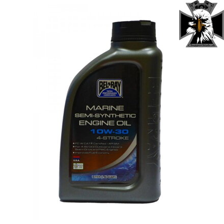 Motorový olej Bel-Ray MARINE SEMI-SYNTHETIC 4T 10W-30 1 l
