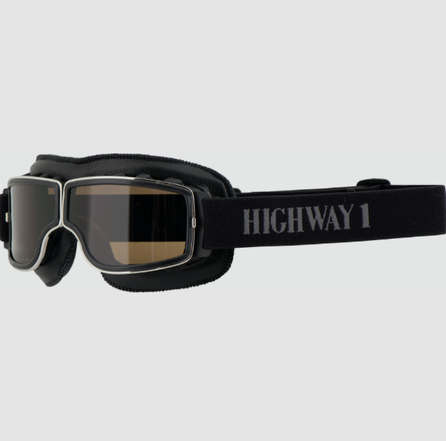 Highway Highway - Retro motorkárske okuliare Chopper - dýmové