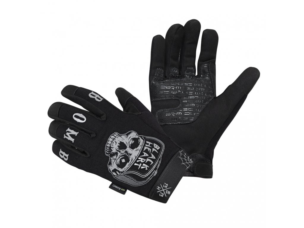 Black Heart Moto rukavice W-TEC Black Heart Garage Built - čierne, Veľkosť L