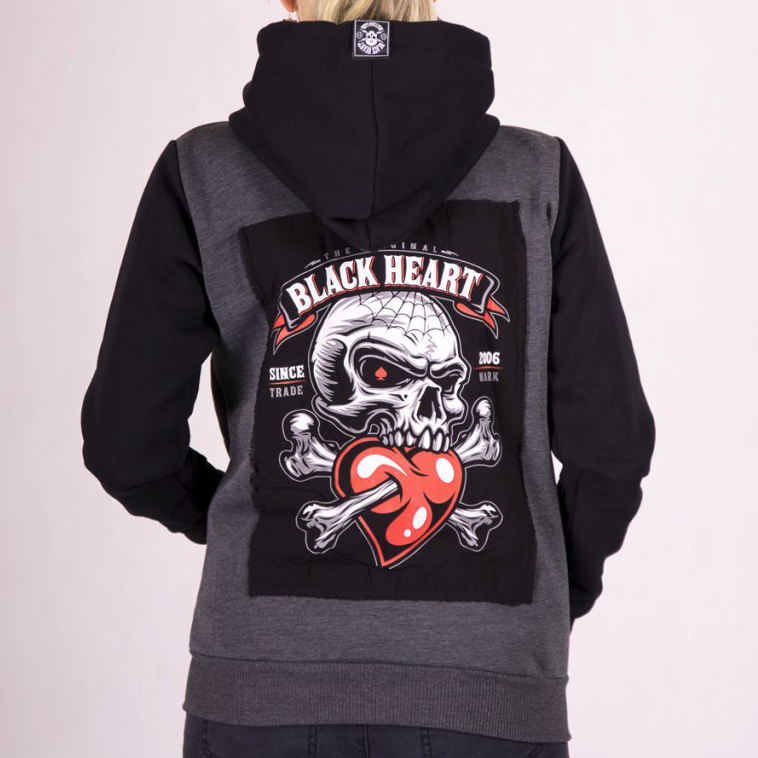 Black Heart Dámská motorkárska mikina BLACK HEART LOVER HD, Veľkosť XL