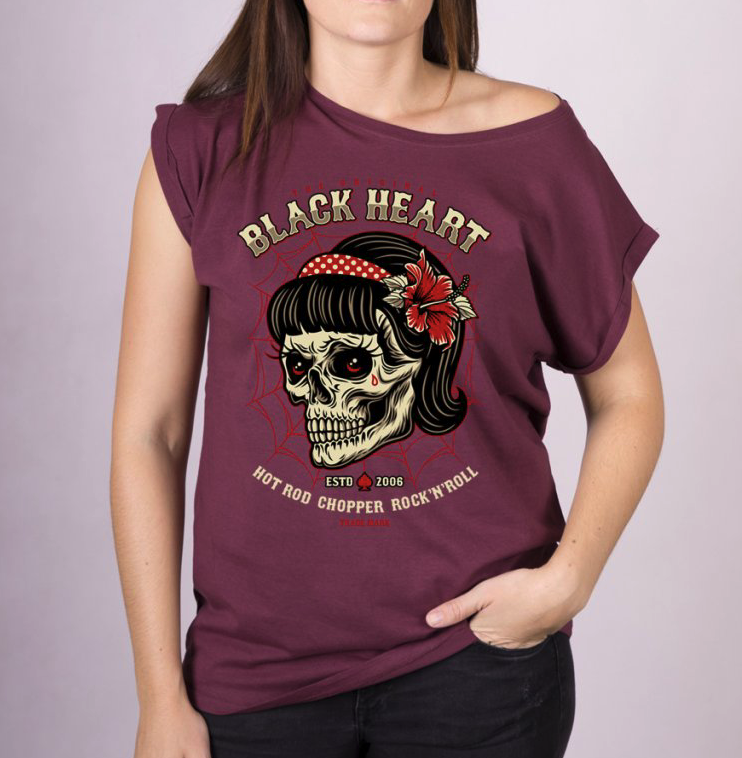 Black Heart Dámske motorkárske tričko BLACK HEART SARINA EXT, Veľkosť S