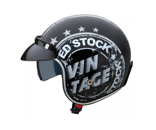 W-TEC Otvorená moto helma W-TEC Café Racer - Vintage Stock , Veľkosť XXL