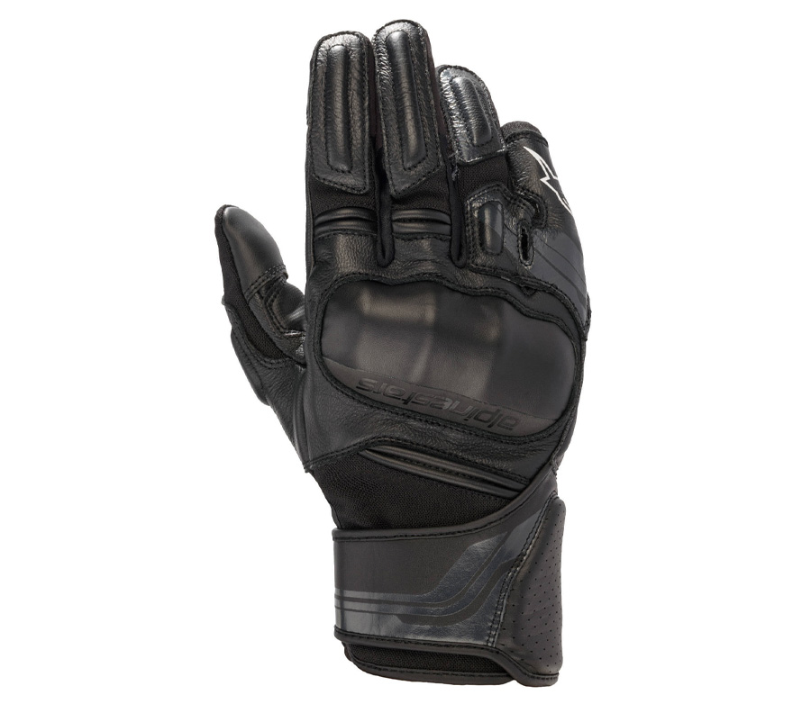 Five ALPINESTAR - Kožené moto rukavice BOOSTER V2 - čierne , Veľkosť M