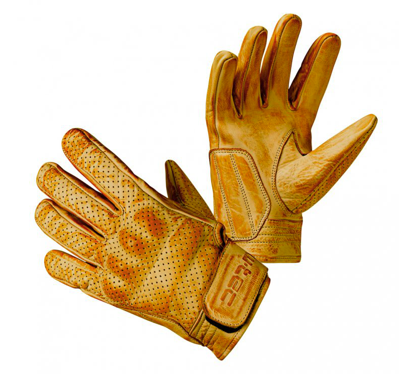 W-TEC Kožené moto rukavice W-TEC Modko - žlté, Veľkosť L