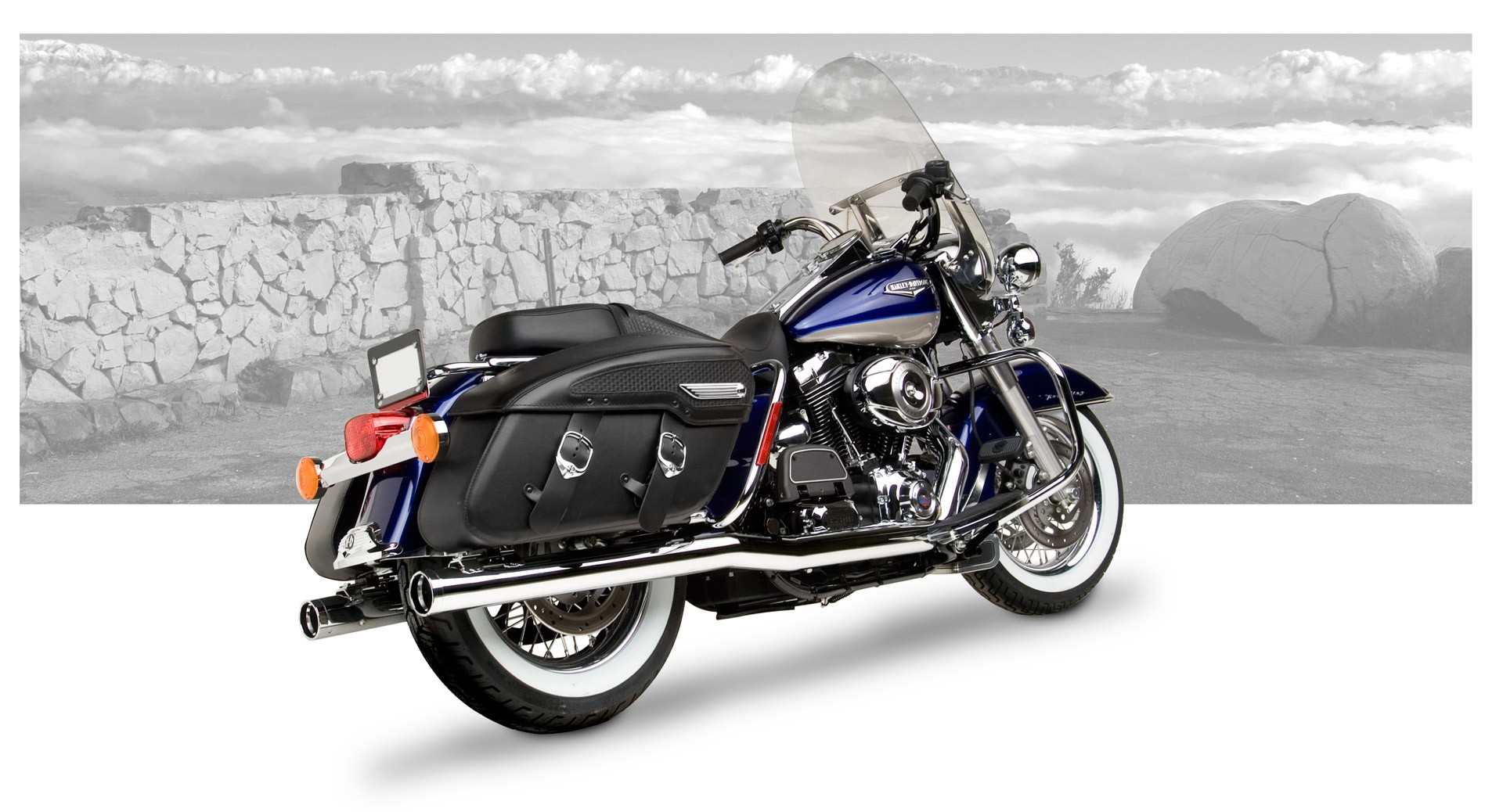Hard-Krome Výfukový systém 3" T-Rex pre Harley-Davidson Touring Models (2007-08)