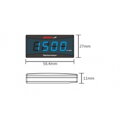 Digitálny otáčkomer a tachometer Koso slim red