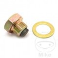Magnetická olejová výpustná skrutka JMP M14X1.25 s tesniacim krúžkom pre Suzuki Intruder M1500 2009-2011