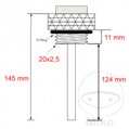 Mierka teploty oleja JMP M 20X2.5 mm  pre Honda Shadow VT1100C SC18-23 1987-1996