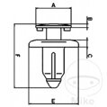 Naklepávací nit Tourmax balenie obsahuje 10 kusov pre Kawasaki Vulcan VN1500 1999-2005