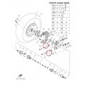 Oceľové puzdro zadného náboja cfmoto 500 800 9010-060005, yamaha grizzly 660 700 5KM-23448-00-00