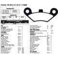 Predné brzdové platničky Cfmoto Linhai FA453RX 9010-0808A0