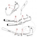 Tesnenie spoja výfuku Athena 35X42.5X23MM pre Yamaha Virago XV 750 1992-1997