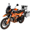 Sada hliníkových kufrov na motocykel - 35L + 32L/38L - strieborné
