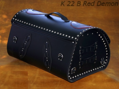 Kožená zadná brašňa - kufor - 1ks (K22B-RD)