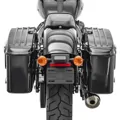 Univerzálne plastové bočné kufre s oranžovými odrazkami pre motocykle - 2 ks (pár)