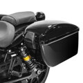 Univerzálne plastové bočné kufre pre motocykle, uzamykateľné - 2ks (pár), čierne