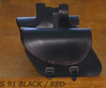 Kožené bočné brašne 2ks (S91-BLACK)