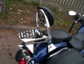 ROAD - Zadný nosič batožiny k opierke spolujazdca 22cm  (SMRTKA 1)