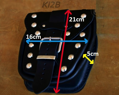 Kožená bočná kapsička na kufre 1ks (Ki2B)