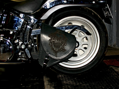 Kožená bočná brašňa Harley Davidson Softail ľavá hnedá 1ks (S54A)