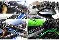 CNC PÁČKY DLHÉ NA MOTOCYKEL SUZUKI SV 650 2016-2019 ČERVENÉ PÁČKY / STRIEBORNÝ ŠTELOVÁK