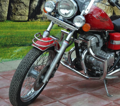 MOTON - Chrómovaný rám na predný blatník pre HONDA REBEL 125