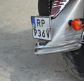 MOTON - Chrómovaný rám na zadný blatník pre HONDA VTX 1800 RETRO