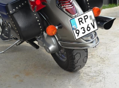 MOTON - Chrómovaný rám na zadný blatník pre HONDA VTX 1800 RETRO