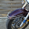MOTON - Chrómovaný rám na predný blatník pre YAMAHA DRAG STAR 1100 V STAR CLASSIC