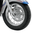 Chrómované kryty matice predného kolesa pre motocykle Yamaha / Suzuki / Kawasaki