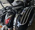 Chrómované nosiče na bočné kufre pre Kawasaki VN1700 Nomad / Voyager