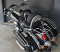 Chrómované nosiče na bočné kufre pre Kawasaki VN1700 Nomad / Voyager