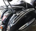 Chrómované nosiče na bočné kufre pre Kawasaki VN1700 Nomad / Voyager