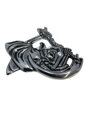 Highway Hawk - Samolepiaci emblém smrtka 6cm - chróm
