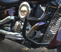 MOTON - Predný padací rám čierny pre YAMAHA DRAG STAR 650 V STAR CLASSIC 