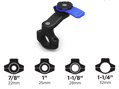 Quad Lock - Pro verzia - univerzálny držiak telefónu / GPS na riadidlá motocykla