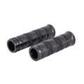 Alu Black - čierne rukoväte / gripy na motocyklové riadidlá s priemerom 25mm 