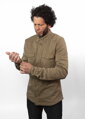 John Doe - Pánska motorkárska košeľa MOTOSHIRT CAMEL