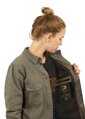 John Doe - Motorkárska kevlárová košeľa, dámska MOTOSHIRT WOMEN OLIVE
