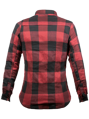John Doe - Motorkárska kevlárová košeľa, dámska MOTOSHIRT WOMEN RED/BLACK