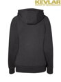 John Doe - Dámska motorkárska mikina WOMENS HOODIE BLACK WITH KEVLAR
