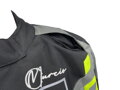 Murcio - Ride pánska textilná motocyklová bunda čierna /reflexná žltá