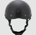 Retro motorkárska helma Braincap - matná čierna 