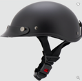 Retro motorkárska helma Braincap - matná čierna 