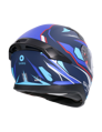Shiro - Katana sharp integrovaná / uzavretá helma na motocykel - matná modrá