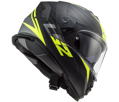 LS2 - Integrálna / uzavretá helma na motocykel FF800 STORM II NERVE M.BLACK H-V YELLOW-06