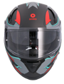 Shiro - Katana sharp integrovaná / uzavretá helma na motocykel - metalická sivá