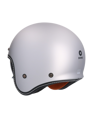 Shiro - Dallas retro otvorená motocyklová helma - matná strieborná