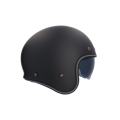Shiro - Dallas retro otvorená motocyklová helma - matná čierna