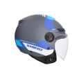 Shiro - Kioto kalos Otvorená helma na motocykel / skúter - titánová modrá
